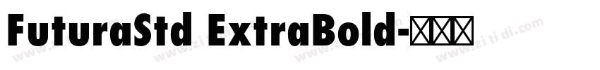 FuturaStd ExtraBold字体转换